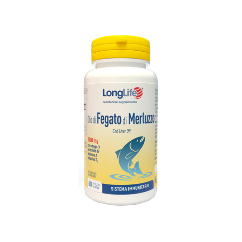 Longlife olio fegato merluzzo 1000 mg 60 perle in gelatina