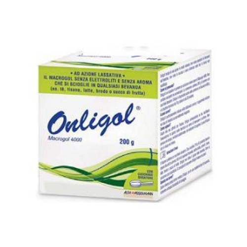 Onligol macrogol 4000 200 g con cucchiaino dosatore senza zucchero