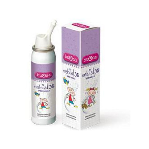 Nebial soluzione salina ipertonica di sodio cloruro al 3% con acido ialuronico spray nasale 100 ml