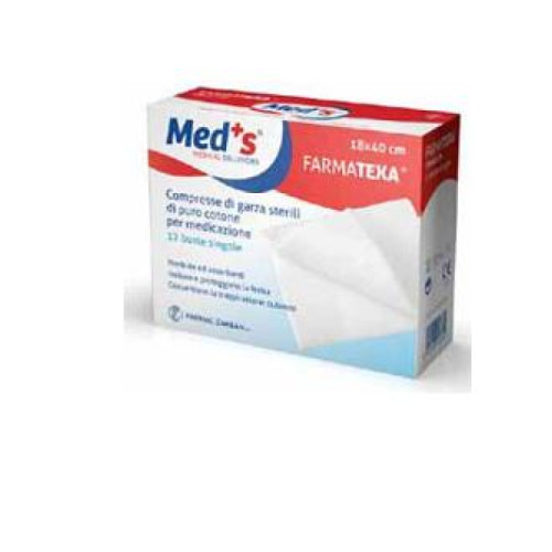 Garza compressa meds 12/8 36x40cm 12 pezzi