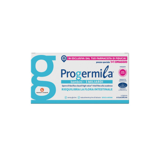 Progermila bambini 5 miliardi 6 flaconcini 10 ml