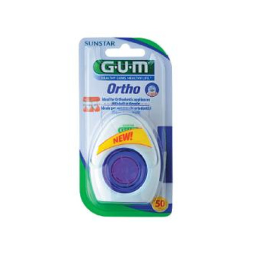 Gum ortho floss filo spugnoso 50 pezzi