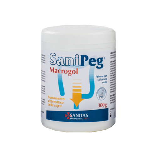 Sanipeg macrogol polvere per soluzione orale barattolo 300 g