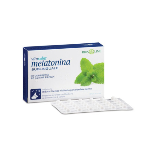 Bios line vitacalm melatonina sublinguale 60 compresse 1 mg