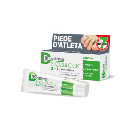 Dermovitamina micoblock 3 in 1 piede d'atleta 30 ml