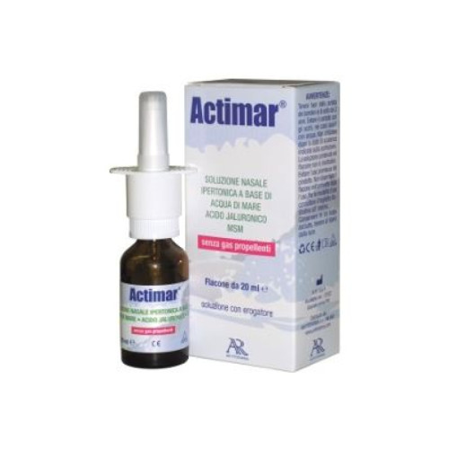Actimar soluzione nasale spray salina 3% con acido ialuronico + msm 20 ml con erogatore