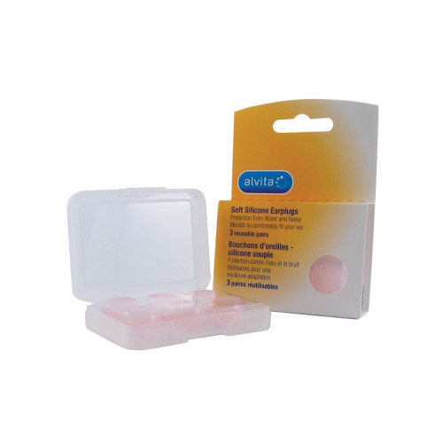 Alvita tappi auricolari in silicone modellabile 3 paia riutilizzabili