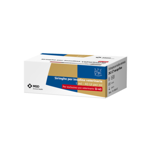 Siringa insulina uso veterinario msd-ah 30 siringhe 40 ui/ml