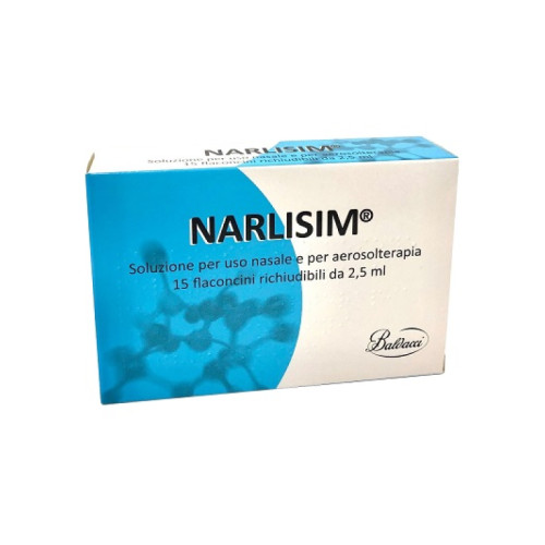 Narlisim soluzione per uso nasale e aerosolterapia 15 flaconcini richiudibili da 2,5 ml l'uno