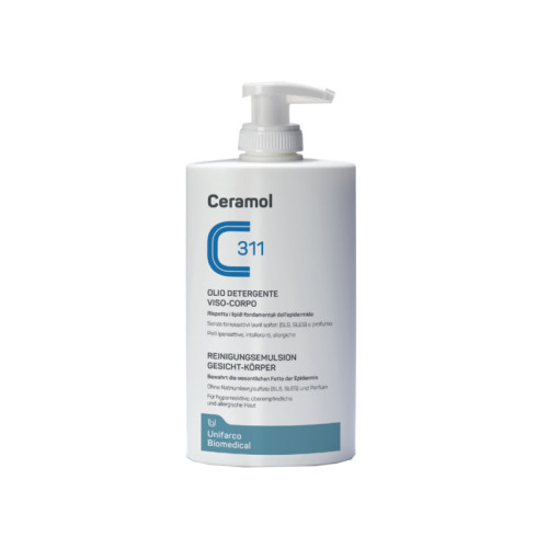Ceramol olio detergente viso/corpo 400 ml