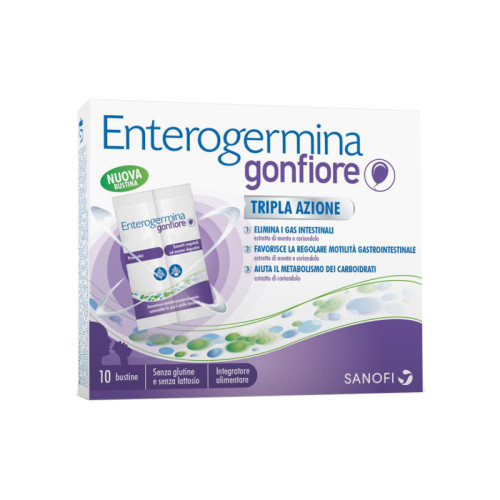 Enterogermina gonfiore 10 bustine bipartite