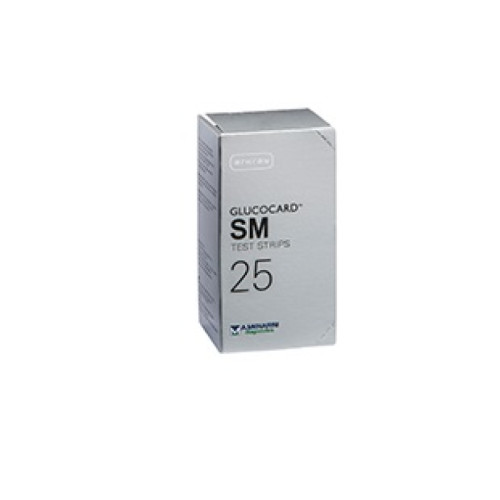 Test strips per misurazione glicemia glucocard sm 25 pezzi