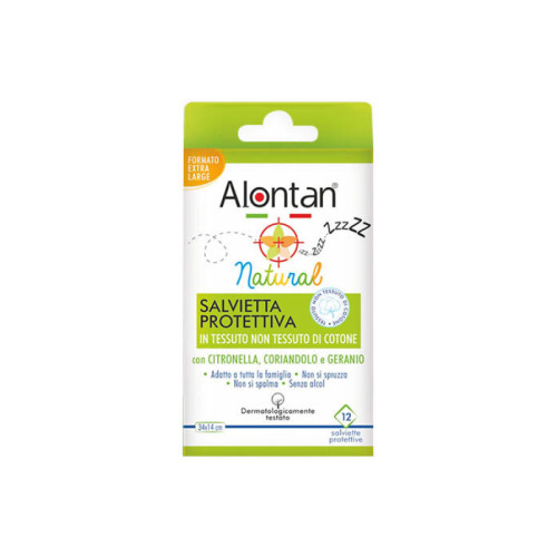 Alontan natural salvietta monouso 12 pezzi