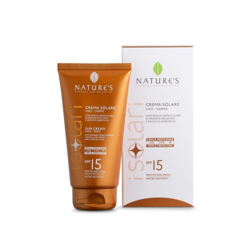 Nature's i solari crema solare viso e corpo spf 15 ir sun 150 ml