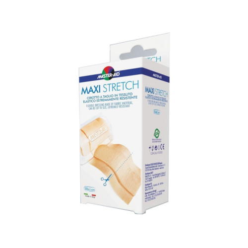 Master-aid stretch cerotto a taglio in tessuto elastico resistente 50 x 6 cm
