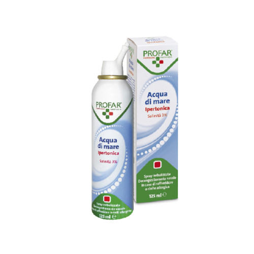 Acqua di mare spray ipertonica 3% profar 125 ml