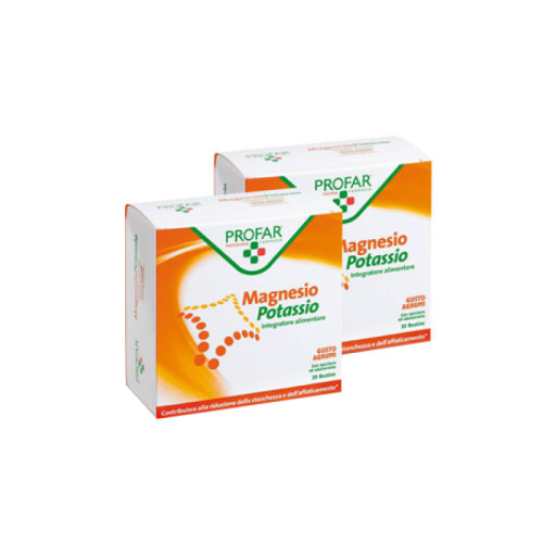 Magnesio potassio bipacco 40 buste profar