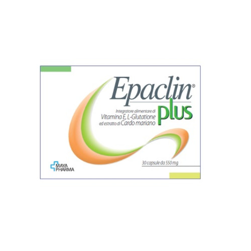 Epaclin plus 30 capsule da 550 mg senza glutine naturalmente privo di lattosio