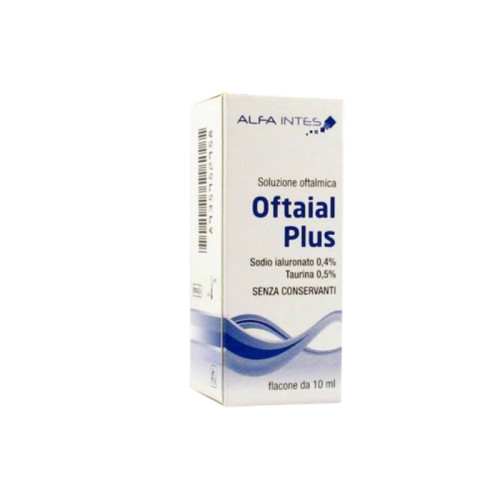 Soluzione oftalmica oftaial plus acido ialuronico 0,4% e taurina 10ml