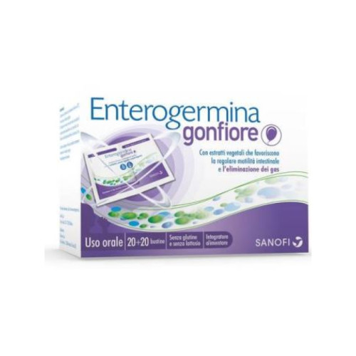 Enterogermina gonfiore 20 bustine bipartite
