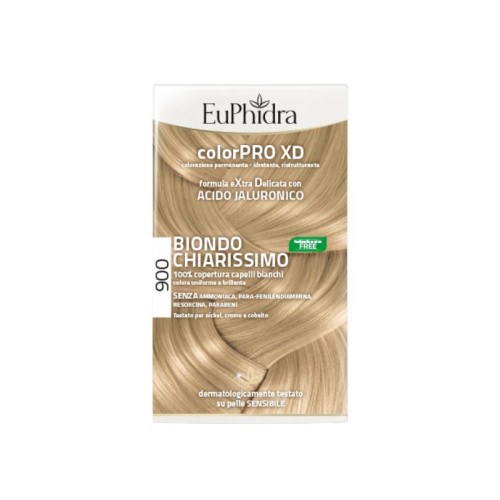 Euphidra colorpro xd 900 biondo chiarissimo gel colorante capelli in flacone + attivante + balsamo + guanti