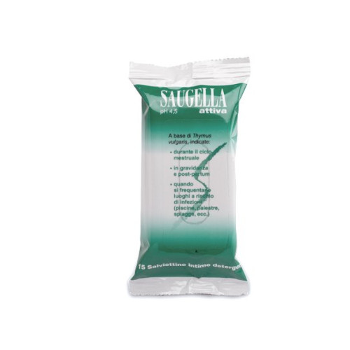 Saugella attiva salviettine 15 bustine