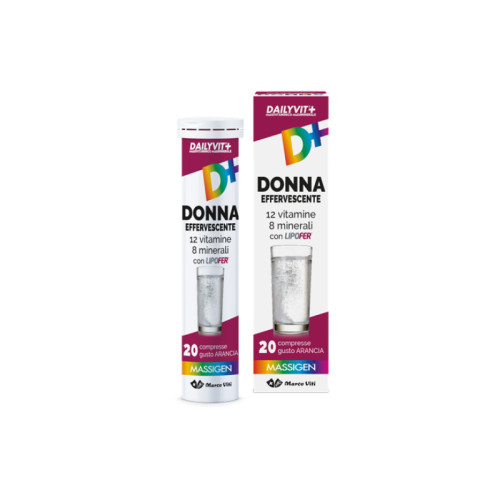 Massigen donna multivitaminico e multiminerale effervescente 20 compresse