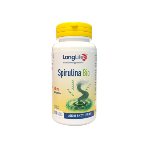 Longlife spirulina bio 500 mg 100 capsule vegetali