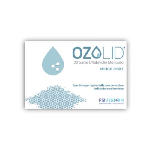 Garza oftalmica ozolid tnt con olio ozonizzato in fosfolipidi lipozoneye 20 pezzi