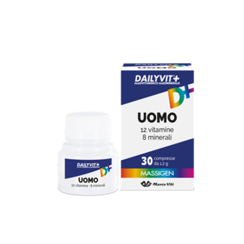 Massigen uomo multivitaminico e multiminerale 30 compresse rivestite