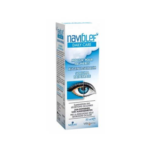 Naviblef daily care schiuma per rimozione secrezioni oculari da palpebre e ciglia 50 ml