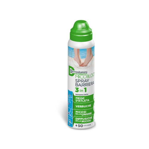Dermovitamina micoblock spray barriera 3 in 1 piede d'atleta 100 ml
