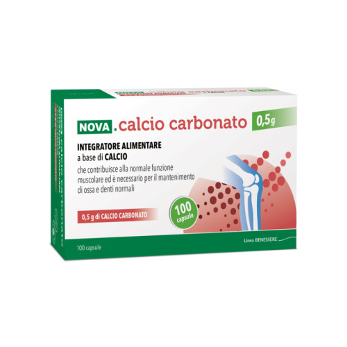 Nova calcio carbonato 0,5 g 100 capsule