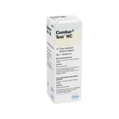 Striscia visiva per autoanalisi in urine di glucosio leucociti proteine nitriti e sangue combur 5 test hc 10 pezzi