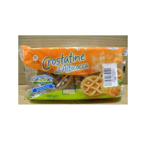 Happy farm crostata di albicocche senza glutine 180 g