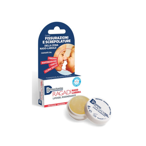 Dermovitamina ragadi naso e labbra lipogel rigenerante 8 ml