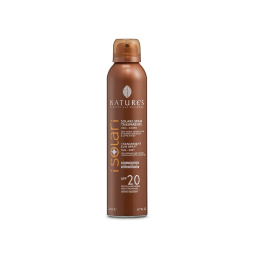 Nature's i solari spray trasparente spf20 200 ml