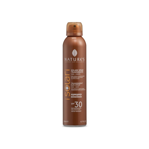 Nature's i solari spray trasparente spf30 200 ml
