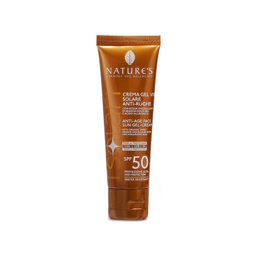Nature's i solari crema gel viso antirughe spf50 50 ml