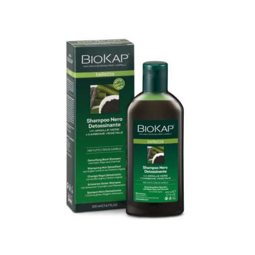 Biokap bellezza shampoo nero detossinante 200 ml biosline