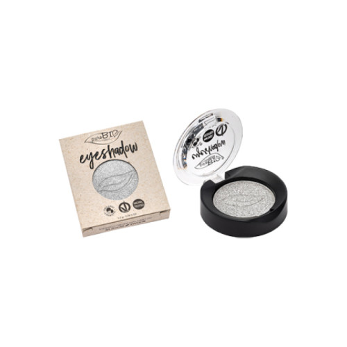 Purobio ombretto compatto argento shimmer pack 23