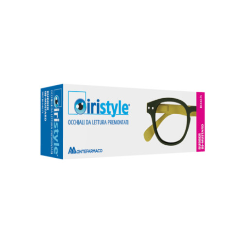 Occhiale da lettura premontato iristyle rubber bi-mustard 1
