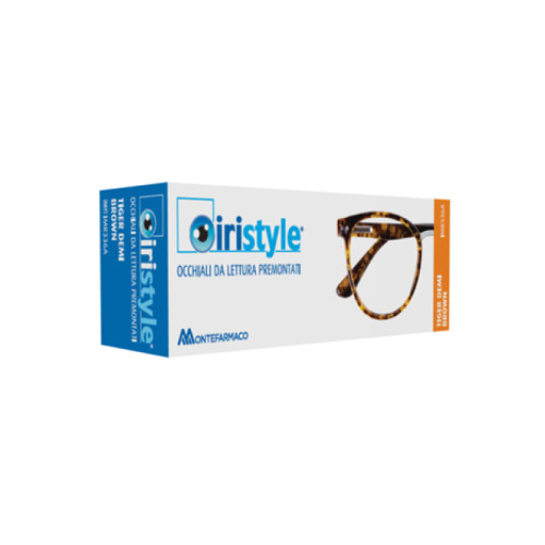 Occhiale da lettura premontato iristyle tiger brown yellow demi 2,5
