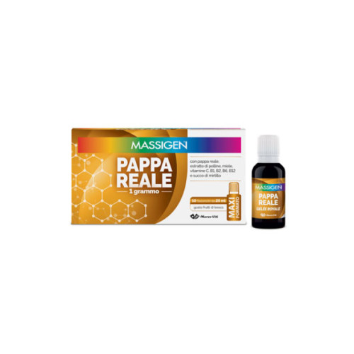 Massigen pappa reale 10 flaconi da 25 ml