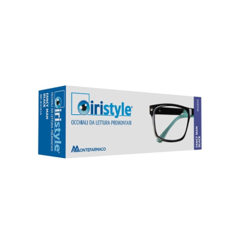 Occhiale da lettura premontato iristyle fancy man black +3