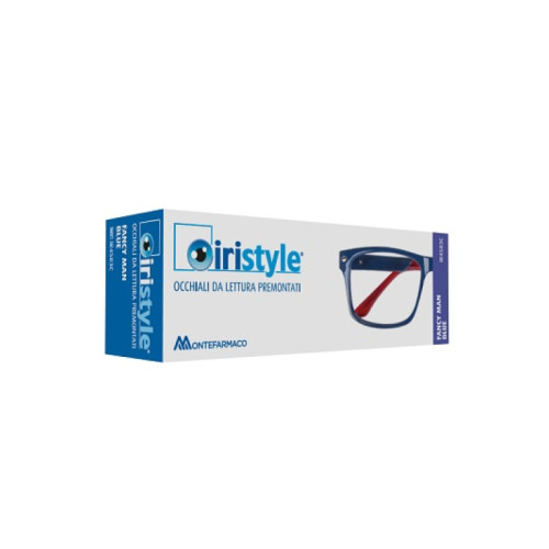 Occhiale da lettura premontato iristyle fancy man blue +3