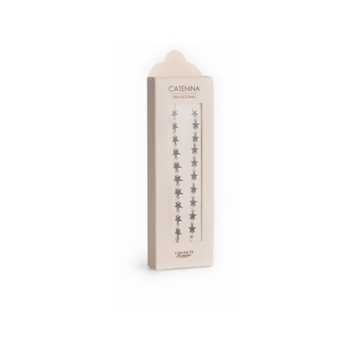 Contacta catenina occhiali stelle/argento 1 pezzo