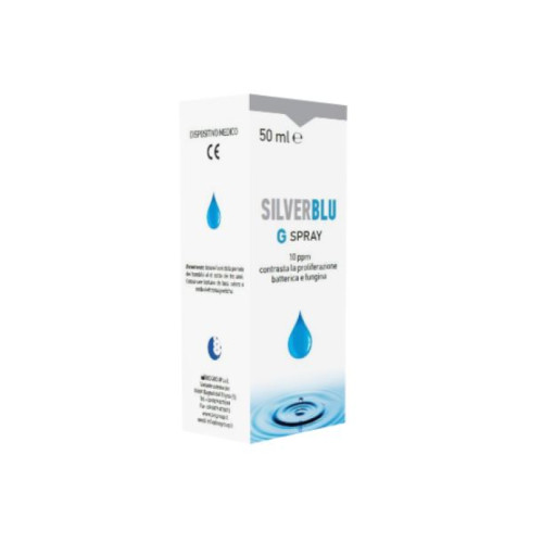 Silver blu g spray via orale contrasta la proliferazione batterica e fungina 50 ml