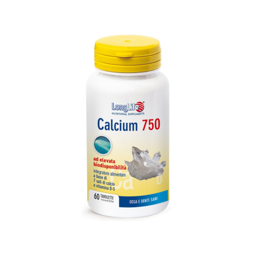 Longlife calcium 750 mg 60 tavolette