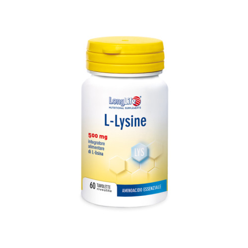 Longlife l-lysine 500mg 60 tavolette rivestite da 860 mg